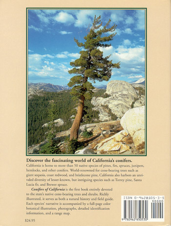 Conifers of California - Back Cover